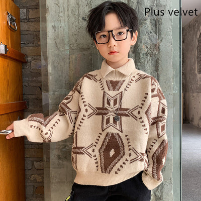 Suéter Tejido Elástico Estilo Western Moderno para Otoño e Invierno - Image 4