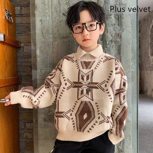 Suéter Tejido Elástico Estilo Western Moderno para Otoño e Invierno - Image 4