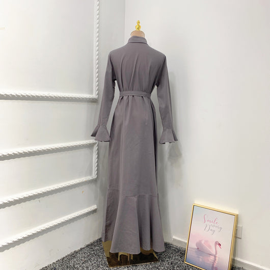 Vestido Robe Dubai con Mangas Acampanadas - Image 16