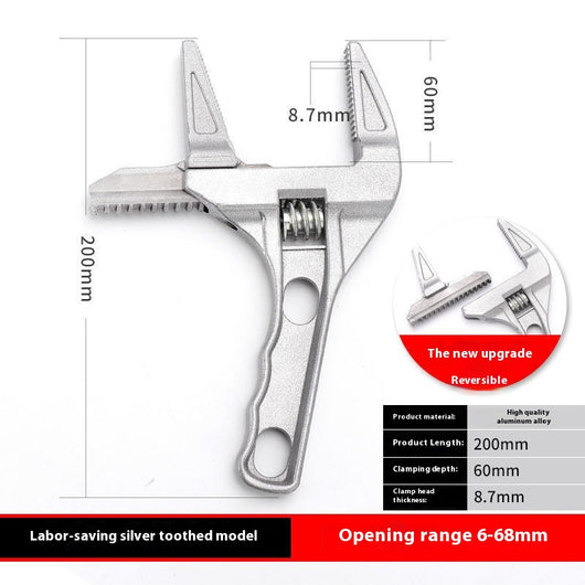 Llave Inglesa Ajustable Portátil de Apertura Grande - Image 15