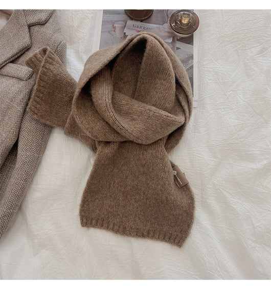 Bufanda Cálida de Moda Básica para Mujer - Colores Sólidos - Image 33