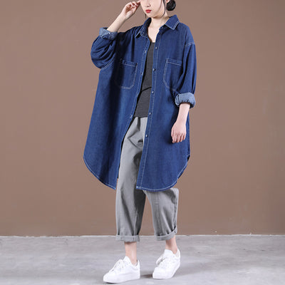 Vestido Camisero Denim Estampado Largo - Image 6