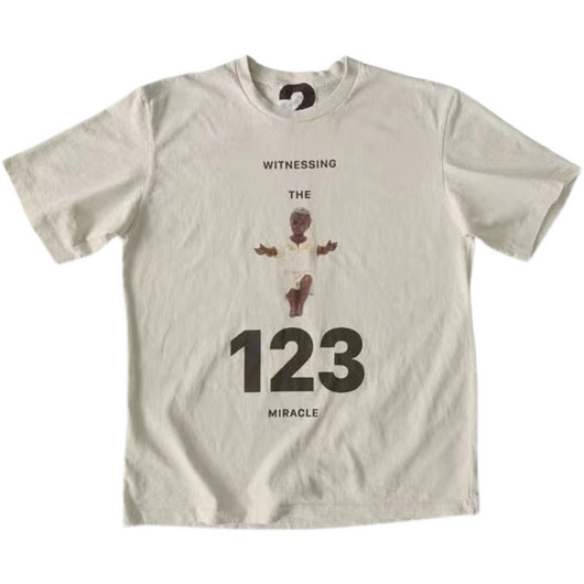 Camiseta Americana Holgada Vintage Desgastada Unisex - Image 18