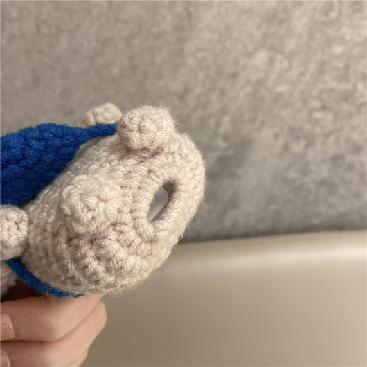 Mochila Tejida Artesanal con Diseño Koala y Funda para Auriculares - Image 5