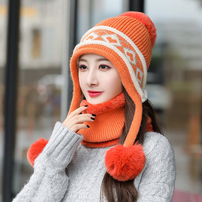 Gorro Tejido Plush Twist con Bola Colgante para Mujer - Image 28