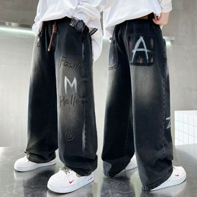 Jeans Infantiles Estilo Coreano para Primavera y Otoño - Image 8
