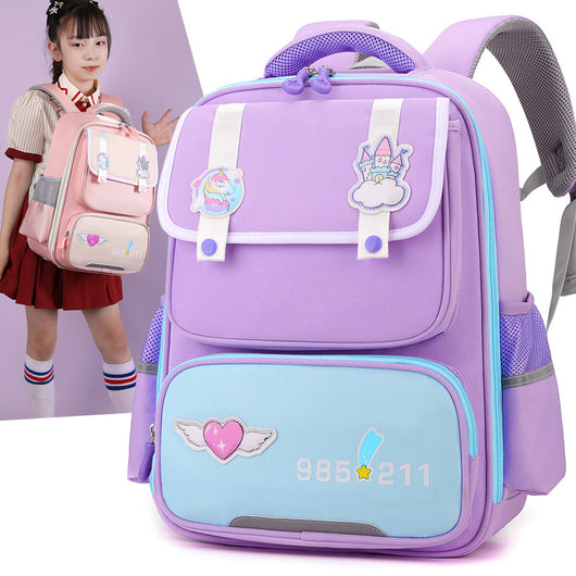 Mochila Escolar Estilo Británico Ligera y Resistente - Image 3