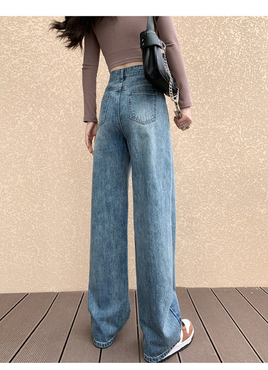 Jeans Acampanados de Talle Alto para Mujer Talla Grande con Efecto Drapeado - Image 18