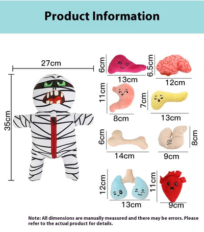 Juguete Interactivo de Peluche Momia con Escondite de Alimentos - Image 12