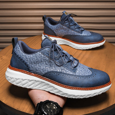Tenis Deportivos Transpirables con Textura Tejida para Hombre - Image 38