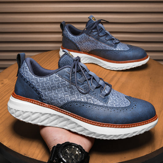 Tenis Deportivos Transpirables con Textura Tejida para Hombre - Image 38