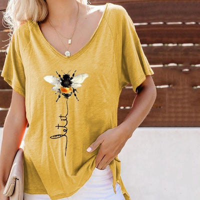 Playera Estampada Cuello Redondo Manga Corta para Mujer - Image 12