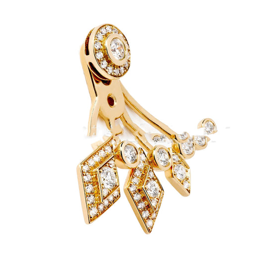 Aretes Dobles de Diamante y Circón - Diseño Europeo y Americano - Image 11