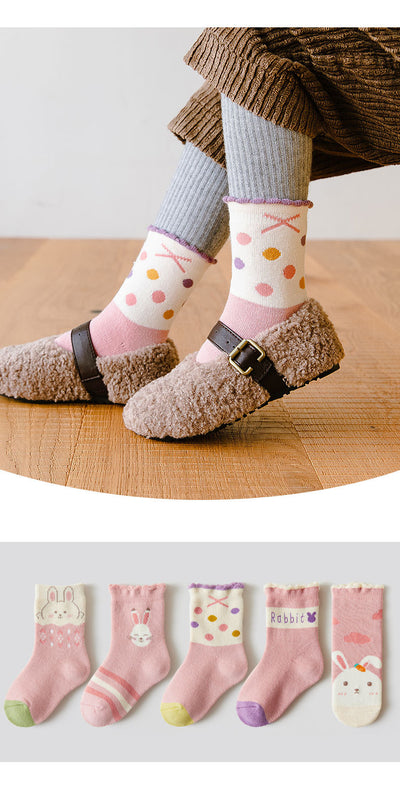 Calcetines Térmicos Infantiles Estampados - Tubo Grueso para Invierno - Image 23