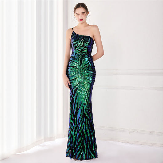 Vestido de Noche con Lentejuelas Brillantes para Fiestas y Eventos Especiales - Image 5