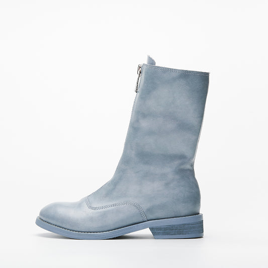 Botas Martin Retro Invertidas con Efecto Desgastado para Mujer