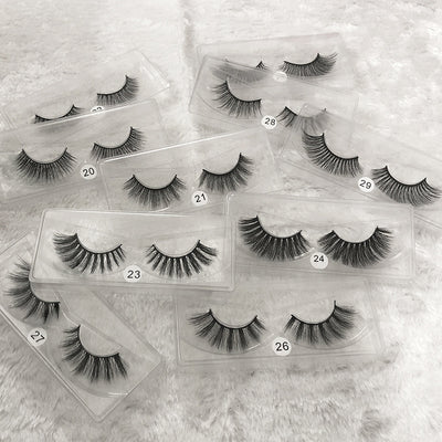 Pestañas Postizas 3D Voluminosas Multicapa - Set de 1 Par Natural