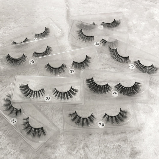 Pestañas Postizas 3D Voluminosas Multicapa - Set de 1 Par Natural