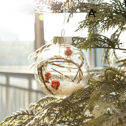Bolas de Navidad Decorativas Doradas con Brillo - Set Mixto de Plástico Pintado - Image 2
