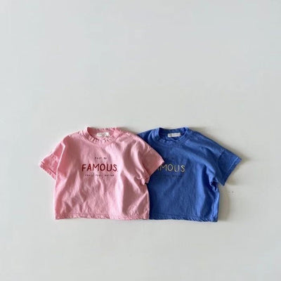 Playera Cuello Redondo Manga Corta Letras