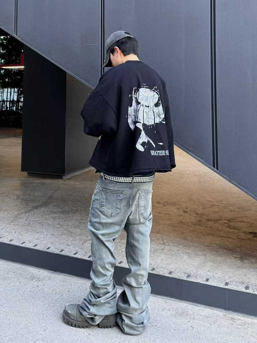 Jeans Cargo Multibolsillo con Diseño Texturizado - Image 3