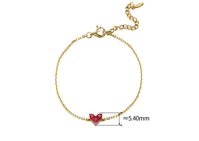 Pulsera de Circón con Diseño de Puntadas de Amor para Mujer - Image 7