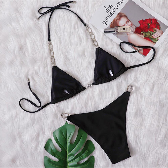Traje de Baño Deportivo con Tirantes Ajustables y Corte Diamond
