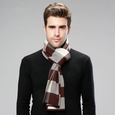 Bufanda de Cachemira a Cuadros Británicos para Hombre - Elegancia y Calidez - Image 8