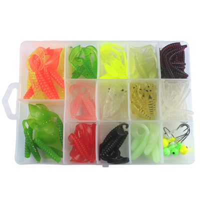 Kit Completo de Pesca Texas con Anzuelos Plomados y Cebos Suaves - Image 9