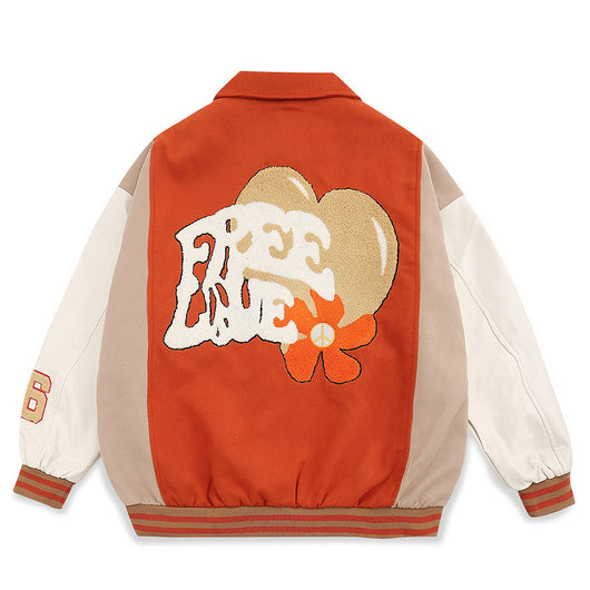 Jersey de Béisbol Holgado con Diseño de Corazón Estilo Street - Image 4