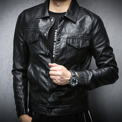 Chaqueta Biker Coreana para Hombre - Estilo Urbano y Moderno - Image 11