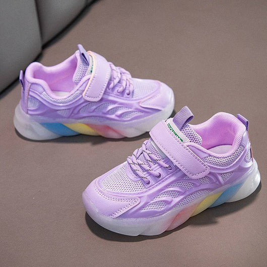 Zapatillas Deportivas Infantiles Mesh Blancas - Image 6