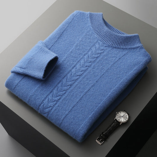 Suéter de Cachemira con Cuello Medio para Hombre - Image 7
