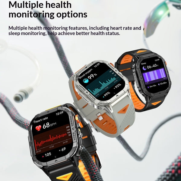 Reloj Inteligente K70A con Monitor Cardíaco y Llamadas por Bluetooth