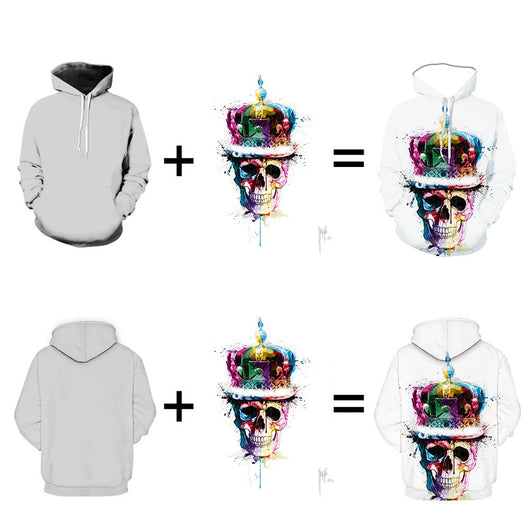 Sudadera con Capucha Estilo Retro Hombre Impresión 3D Digital Suelta - Image 13