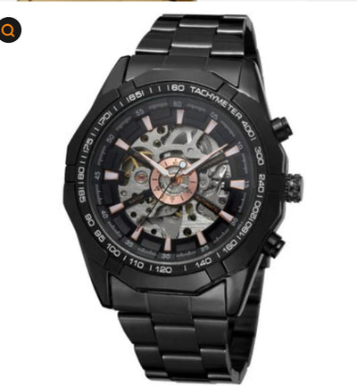Reloj Automático de Acero Tungsteno para Hombre - Elegancia Mecánica - Image 8