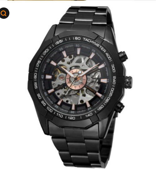 Reloj Automático de Acero Tungsteno para Hombre - Elegancia Mecánica - Image 8