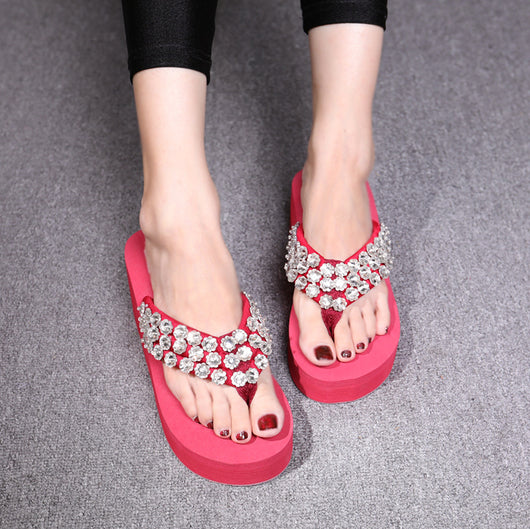 Sandalias Plataforma Cuña Cristal para Mujer - Image 3