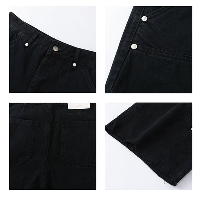 Jeans Desgastados con Remaches y Bordes Deshilachados - Image 9