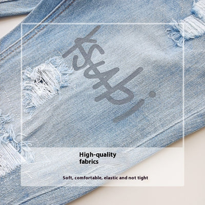 Jeans Ajustados Rotos con Elastano - Casual Moderno para Hombre - Image 15