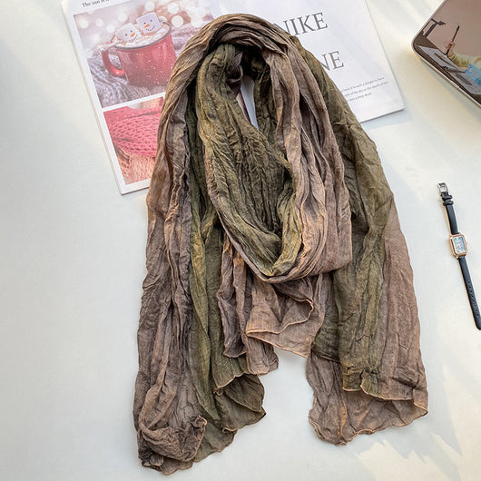 Pañuelo Retro de Algodón y Lino para Mujer - Image 13
