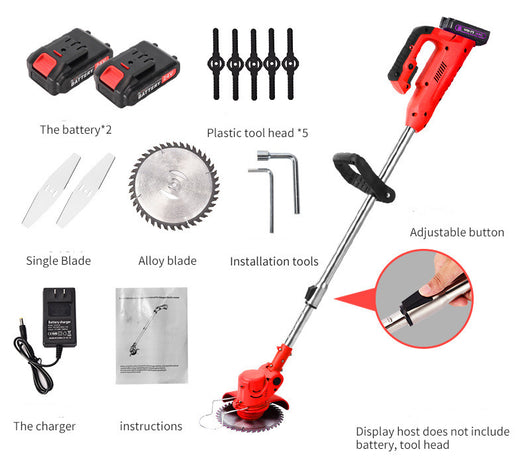 Desbrozadora Inalámbrica de Batería Litio - Máquina Multiusos Portátil para Jardín - Image 3