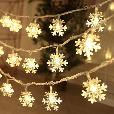 Cadena de Luces Solares con Diseño de Copos de Nieve LED - Image 2