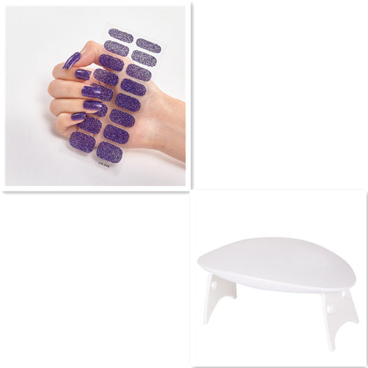 Stickers de Uñas Color Sólido con Lentejuelas Brillantes - Image 14