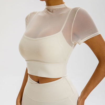 Top Deportivo Cuello Alto con Soporte de Pecho - Diseño Sensual Granate - Image 11