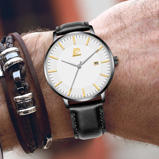 Reloj Casual de Cuarzo para Hombre con Correa de Cuero - Image 5