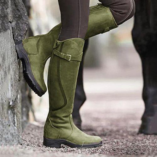 Botas Medianas para Mujer - Estilo Rider Versátil - Image 8