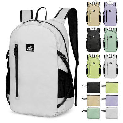 Mochila Ligera AZELA Verde Menta, Casual con Múltiples Bolsillos para Uso Diario y Senderismo - Image 4