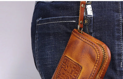 Estuche Multifuncional para Llaves de Cuero Curtido al Vegetal - Gran Capacidad - Image 17