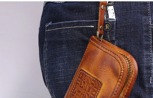 Estuche Multifuncional para Llaves de Cuero Curtido al Vegetal - Gran Capacidad - Image 17